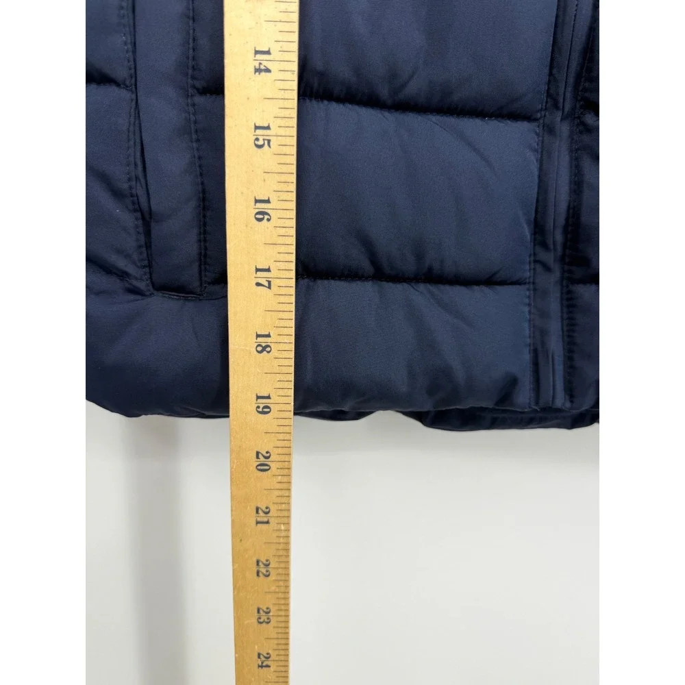 Gymboree‎ Puffer Vest Kids Size 8 Navy Slate Quilted Fleece Lined Full Zip